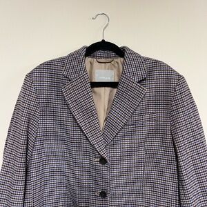 Everlane Women's Houndstooth Blazer - Black and Brown